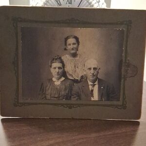 Vintage Framed Black and White Portrait